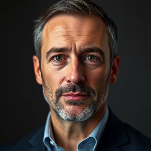 Portret van Docent Liam Sterling